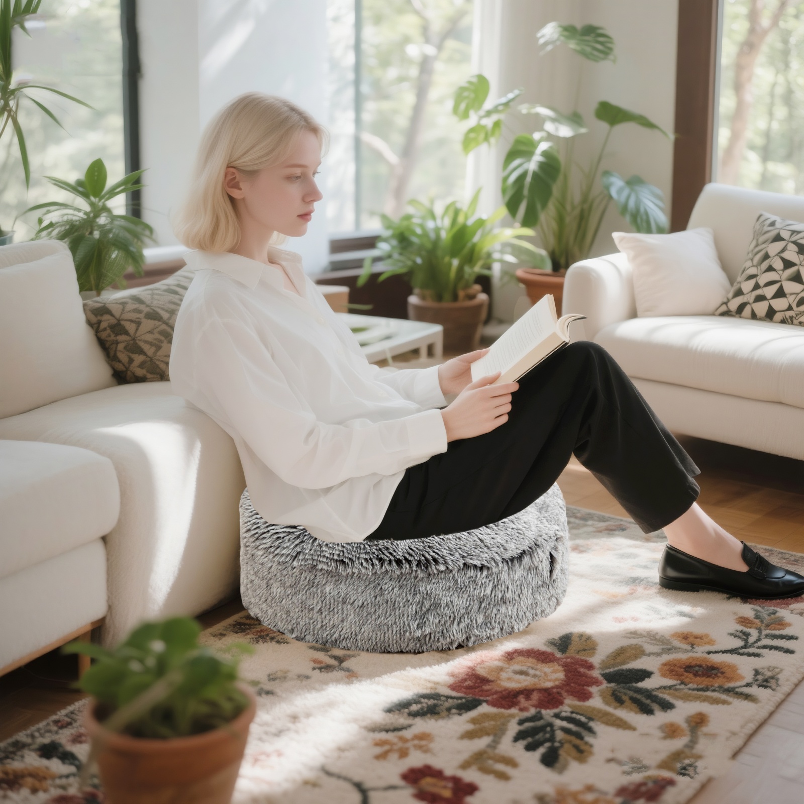 Amazon.com: Asuprui Soft Floor Pillow Large Round Floor Cushion